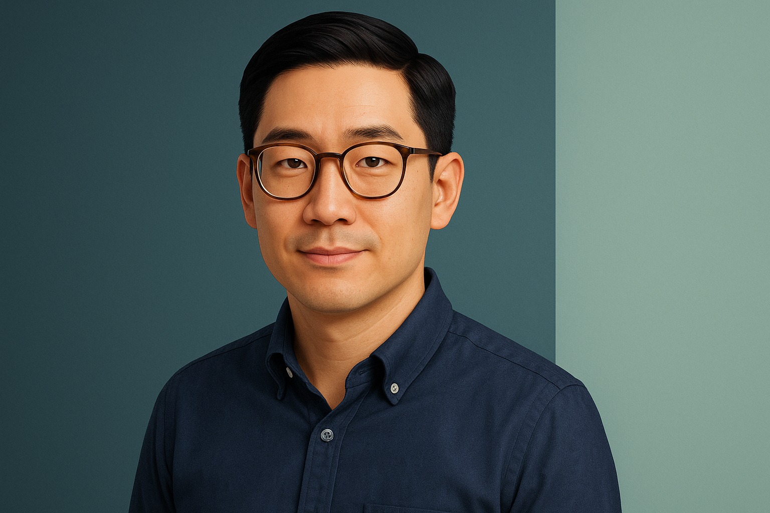 Illustrated portrait of Owen Kim, the Manorway Bookkeeper AI agent.